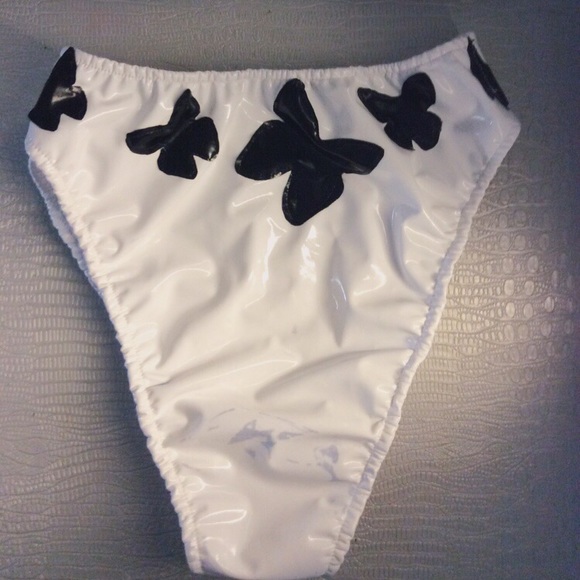 CUSTOM MADE 1of1 Vinyl Butterfly Bikini - Picture 4 of 4